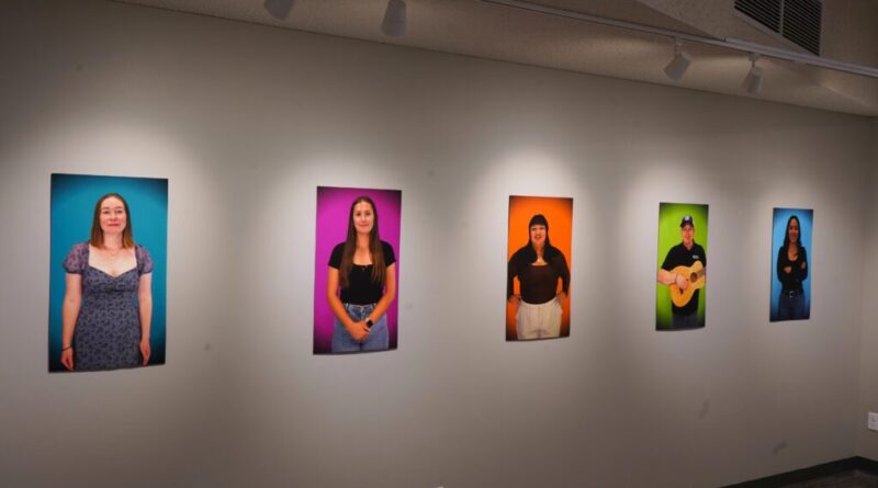 Photo showing the new Culture of Encounter exhibition at the O'Shaughnessy Educational Gallery